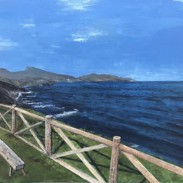 Tableau peinture acrylique Cantabrie de Mireille Froissard